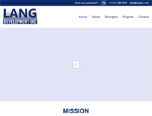 Tablet Screenshot of langinc.com